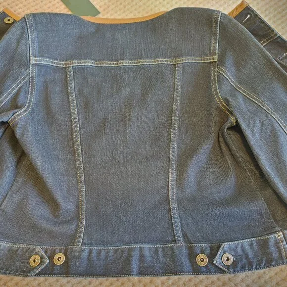 Ralph Lauren Jean jacket with leather trim - Picture 10 of 14